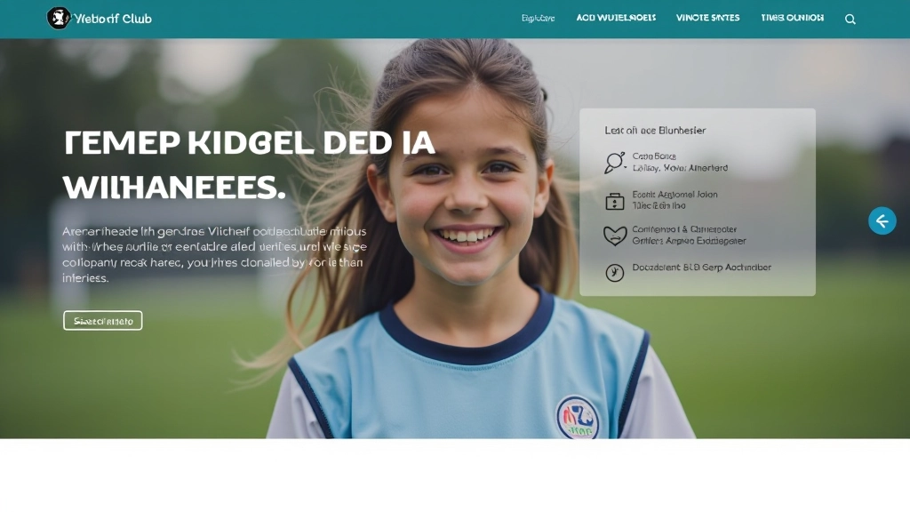 Website voor jeugdvoetbalvereniging
